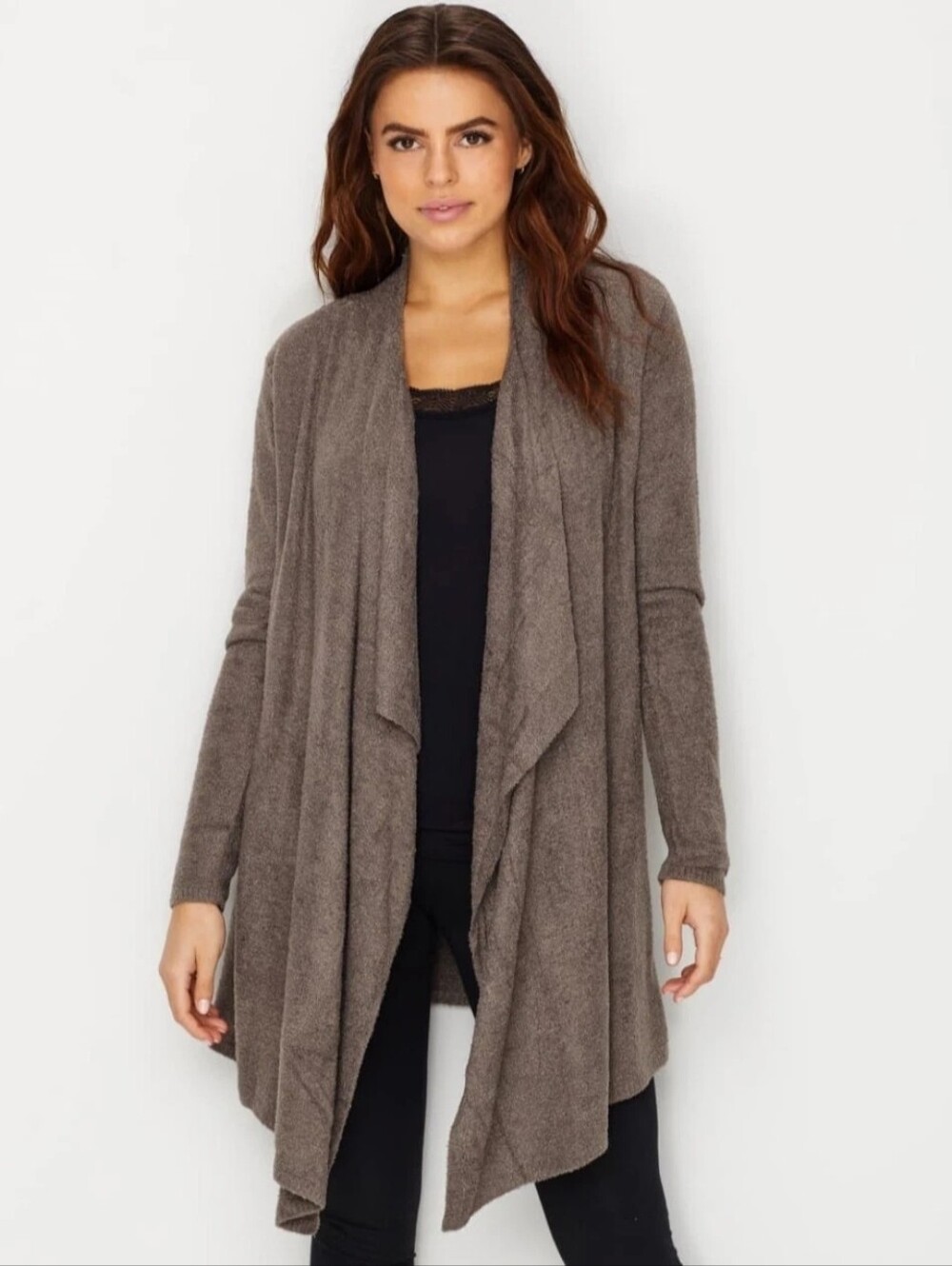 Barefoot Dreams | Brown CozyChic Lite Calypso Wrap Cardigan Size S/M